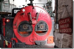 Crofton boiler, fired up