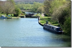 Moored up at Eynsham Lock